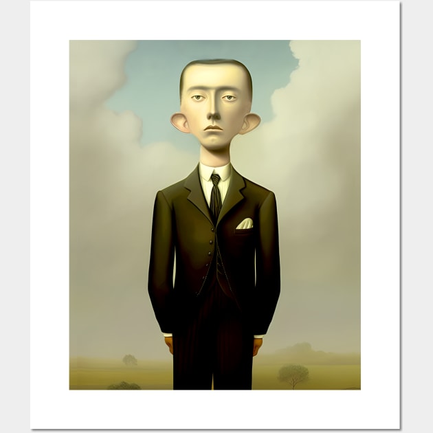 Bougie: A bougie man stands alone Wall Art by Puff Sumo